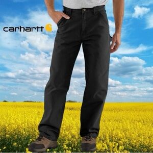 Carhartt Men's Washed Duck Work Dungaree Pant B11 Size 34x32